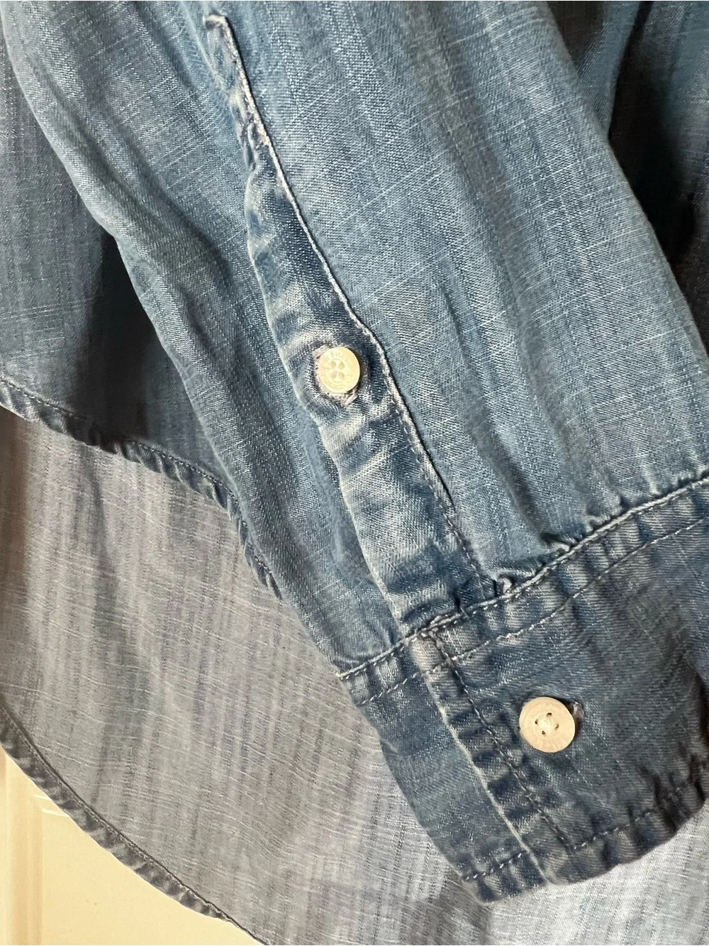 Abercrombie & Fitch Light Blue Denim Tunic Shirt